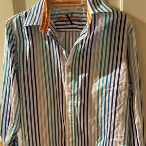 Robert Graham Button Down Shirt, Size M